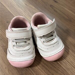 Stride Rite Pink and White Baby Shoes
